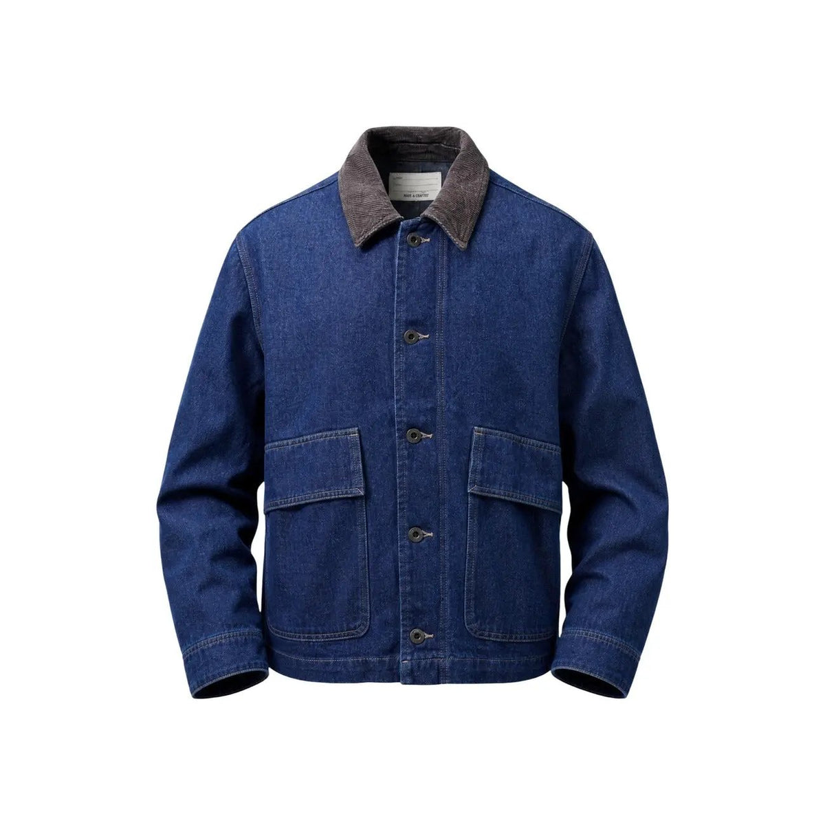 Only & Sons Men Blue Denim Jacket Button Fastening Casual Wear by Only & Sons