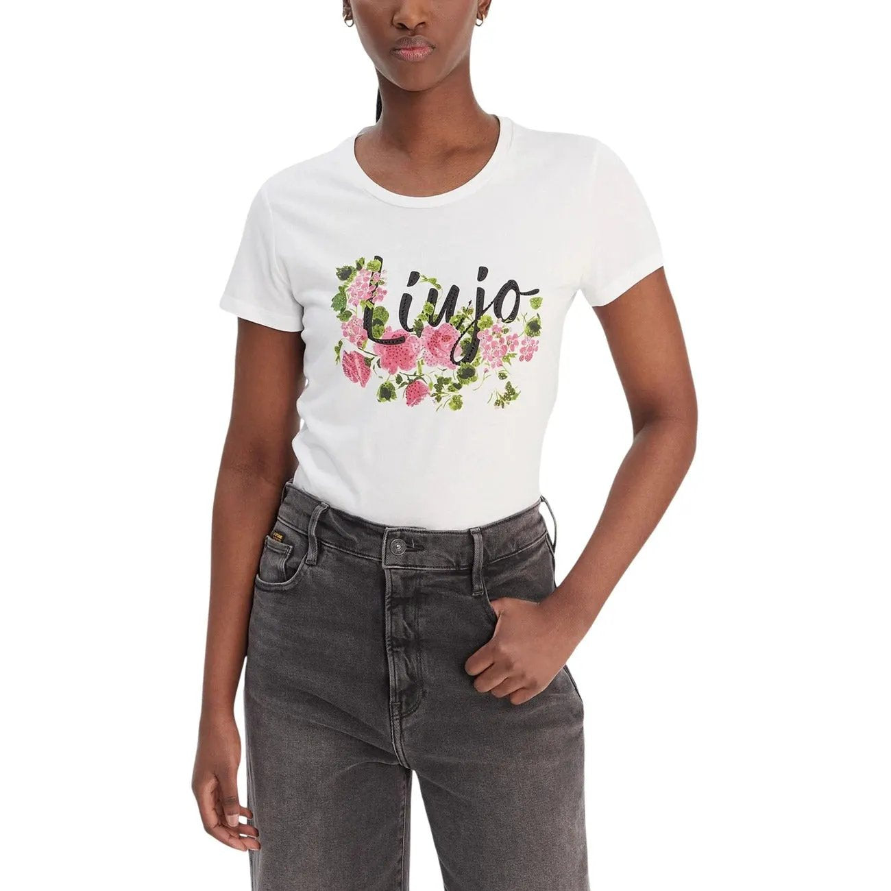 Liu Jo Women Essential 100 Cotton T Shirt For Effortless Summer Style by Liu Jo