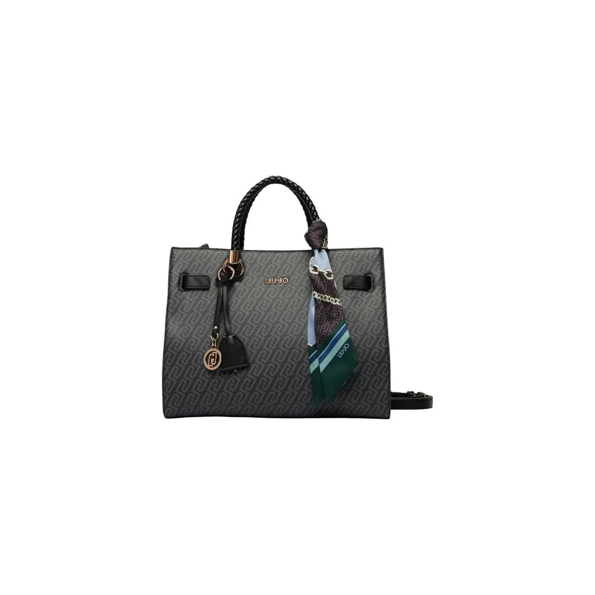 Liu Jo Women Black Shopping Bag With Zip Fastening And Shoulder Strap by Liu Jo