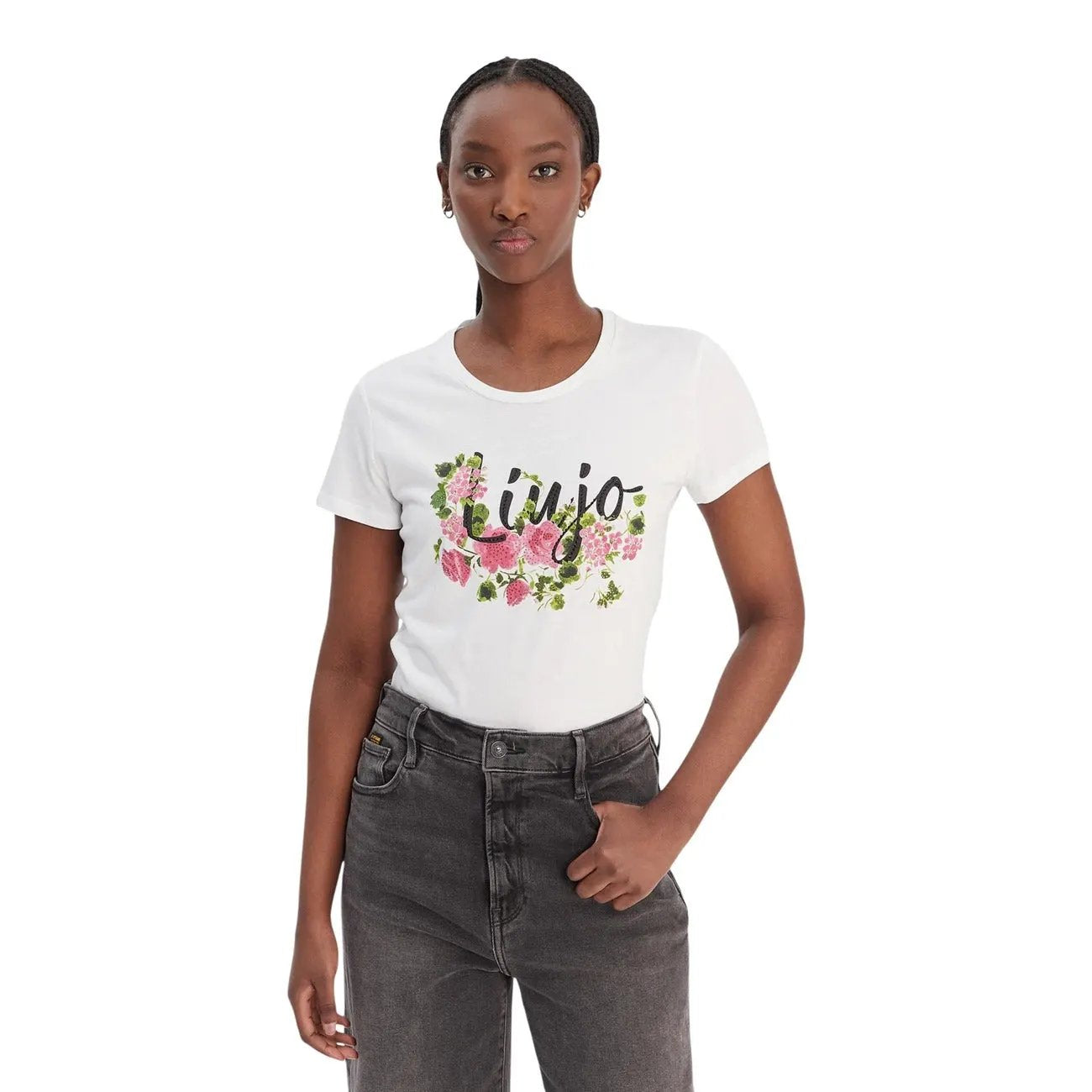 Liu Jo Women Essential 100 Cotton T Shirt For Effortless Summer Style by Liu Jo