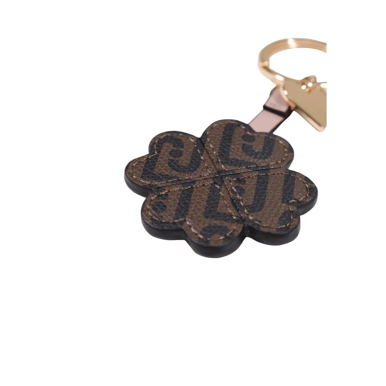 Liu Jo Women Pink Floral Faux Leather Key Ring Luxury Bag Charm by Liu Jo