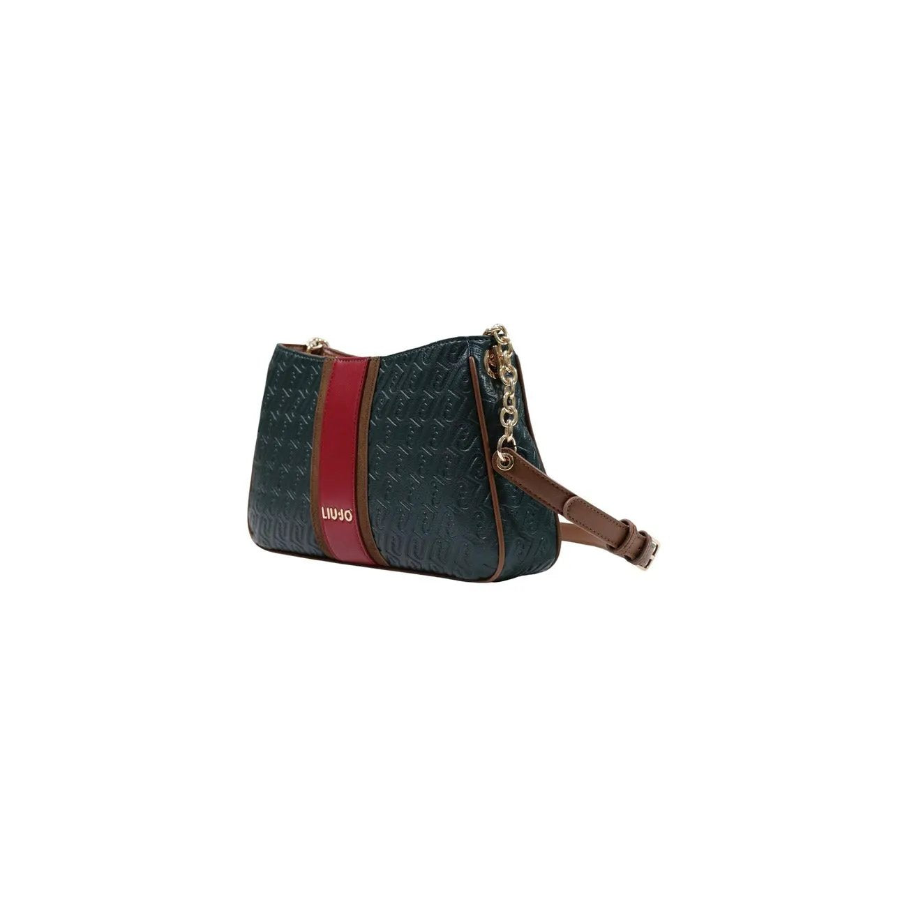 Liu Jo Women Green Utility Shoulder Bag Stylish Zip Secure Premium Look by Liu Jo