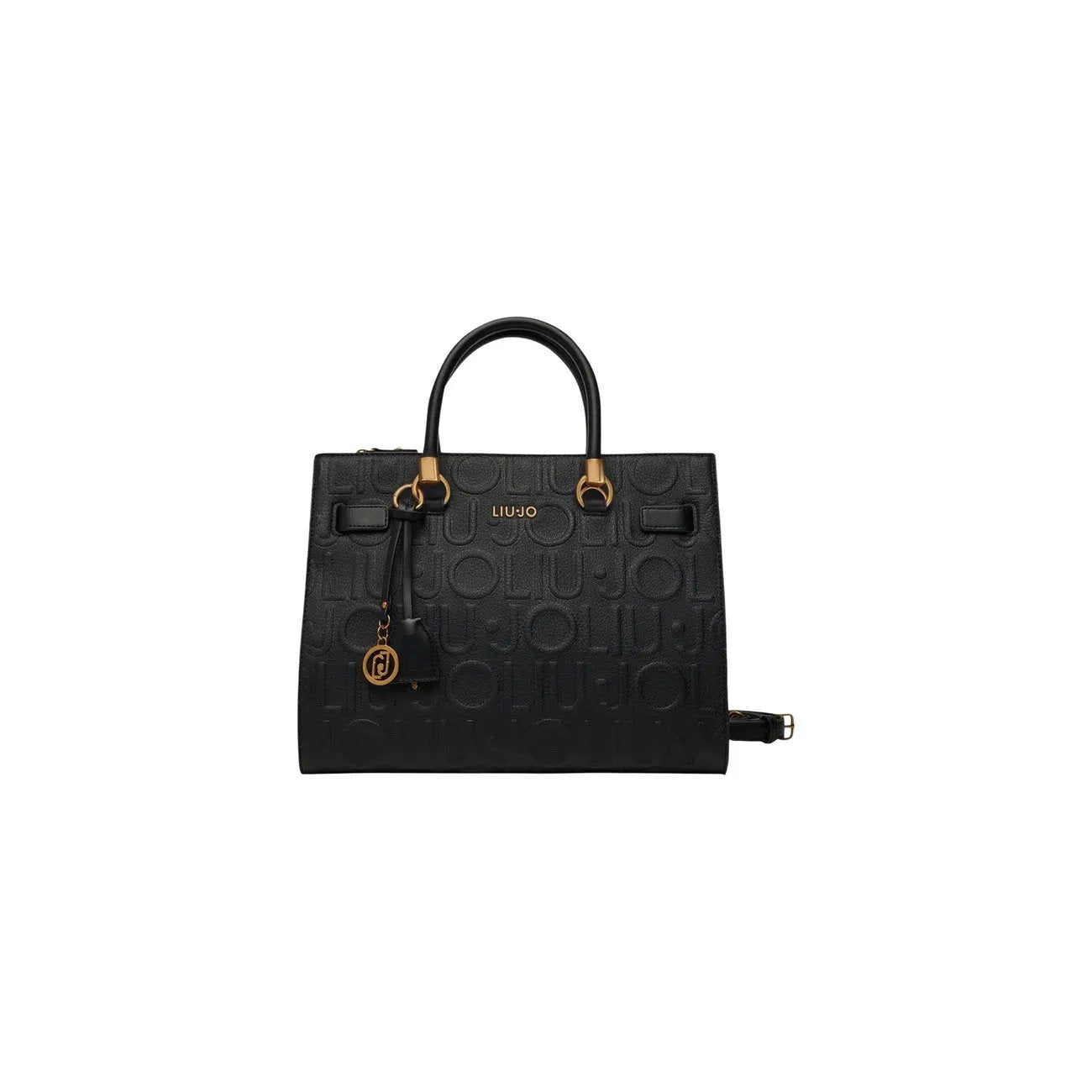 Liu Jo Women Black Shopping Bag With Zip Fastening And Shoulder Strap by Liu Jo