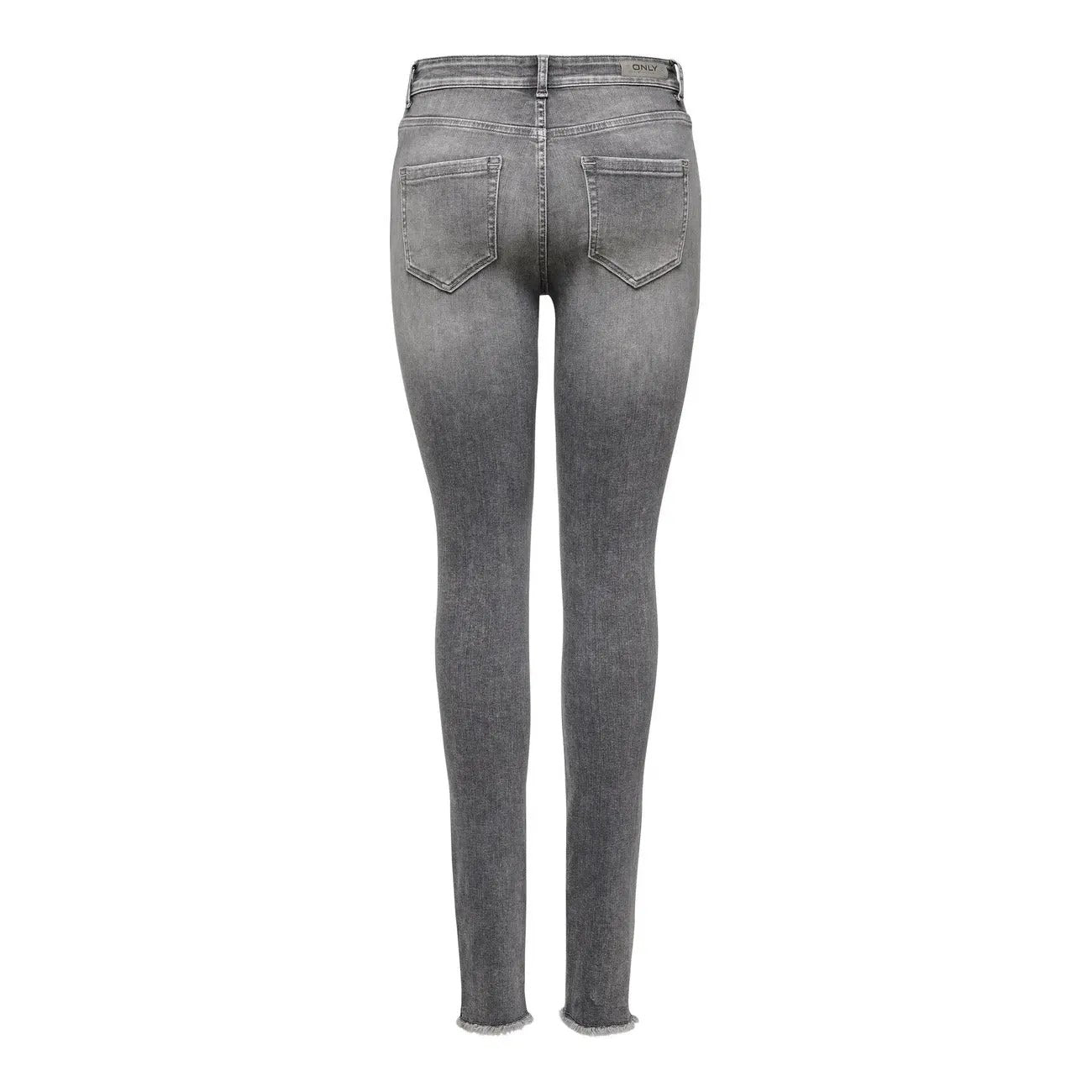 Only Women Grey High Waist Cotton Skinny Jeans Comfortable Stylish Outfit by Only