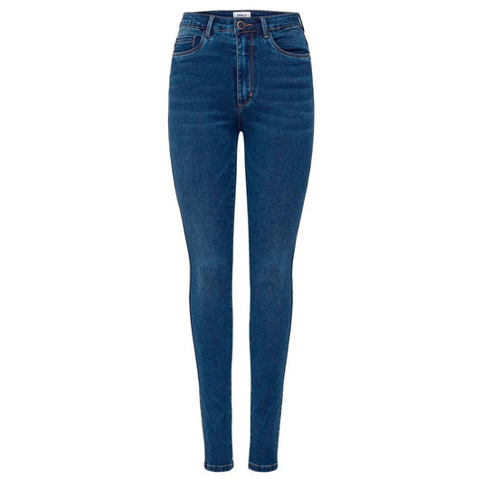 Only Women Blue Slim Fit Jeans Comfortable Cotton Denim Trousers by Only