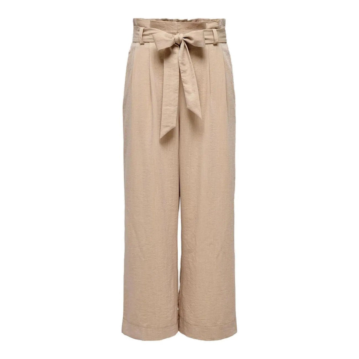 Only Women Stylish Wide Leg Trousers Comfortable Tie Waist Pockets by Only