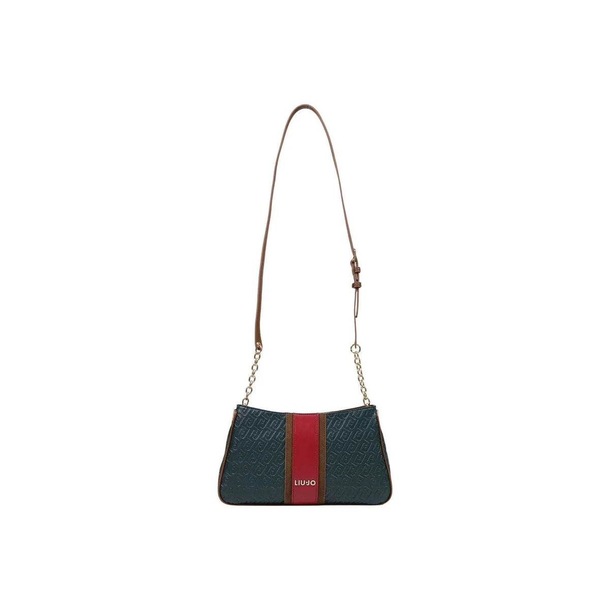 Liu Jo Women Green Utility Shoulder Bag Stylish Zip Secure Premium Look by Liu Jo