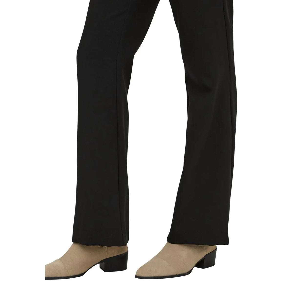Only Women Black Stretch Straight Leg Trousers Elegant Summer Fashion by Only