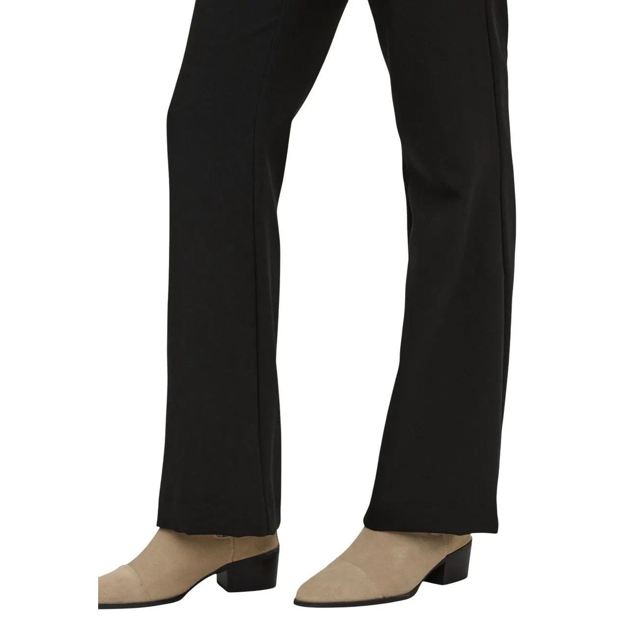 Only Women Black Stretch Straight Leg Trousers Elegant Summer Fashion by Only