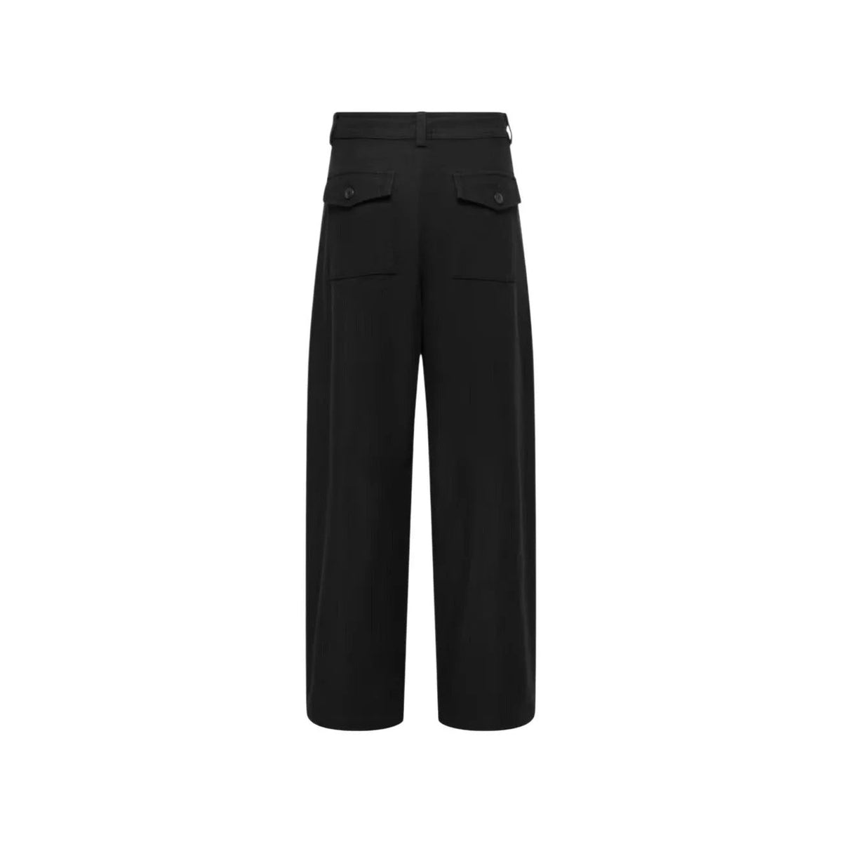Only Women Black Stretch Barrel Trousers Premium Comfortable Fall Style by Only