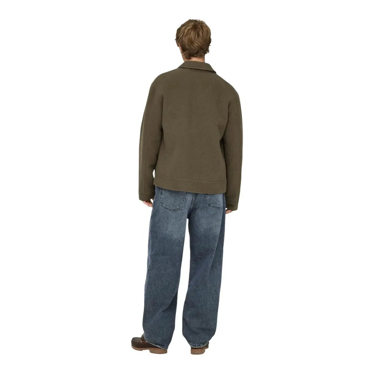 Only & Sons Men Deep Indigo Premium Organic Cotton Relaxed Jeans by Only & Sons
