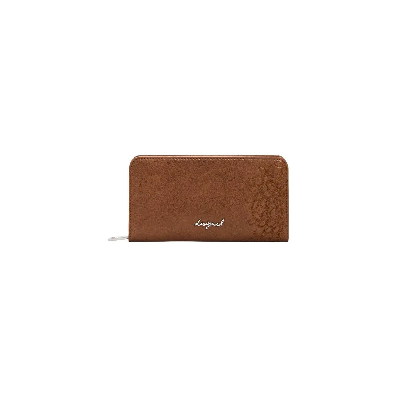 Desigual Women Brown Zip Wallet With Secure Inner Compartments And Pockets by Desigual