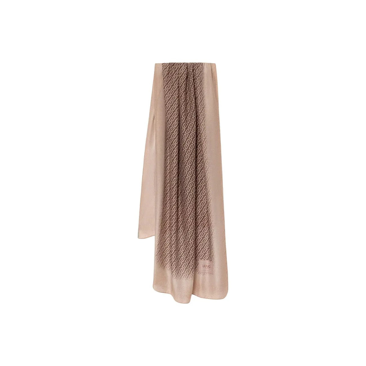 Liu Jo Women Elegant Grey Patterned Winter Scarf Shawl With Fringe Detail by Liu Jo