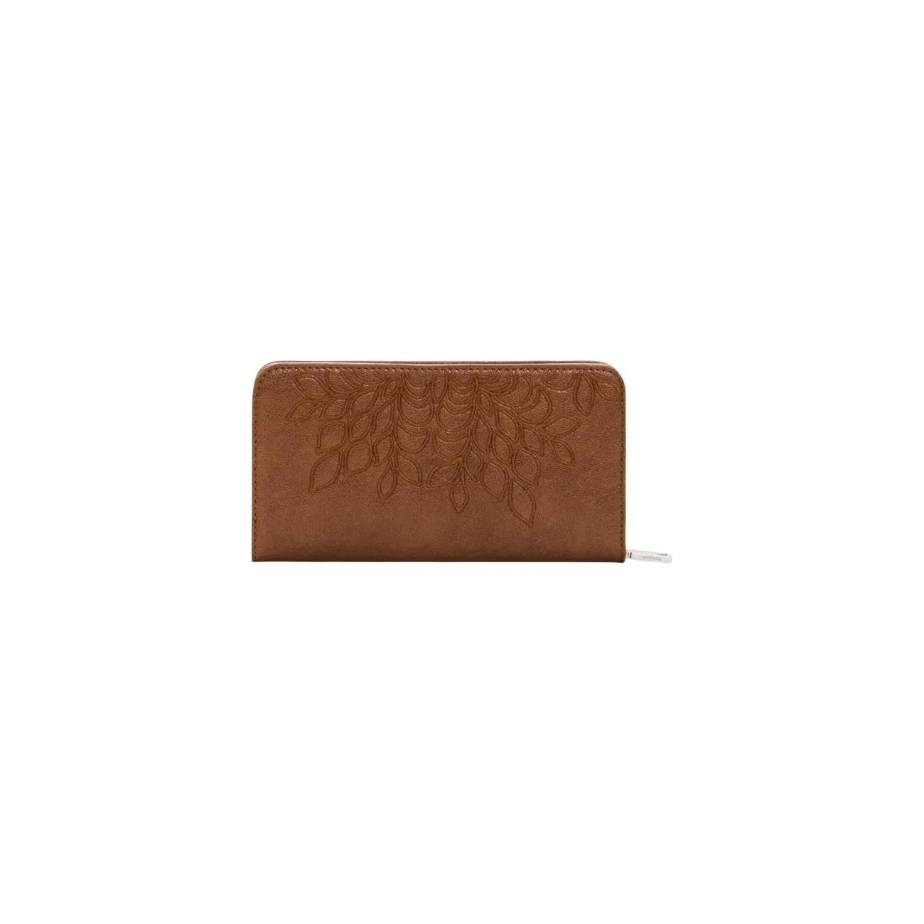 Desigual Women Brown Zip Wallet With Secure Inner Compartments And Pockets by Desigual