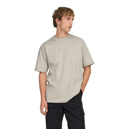 Only & Sons Men Essentials Pure Cotton T Shirt Soft Relaxed Fit by Only & Sons