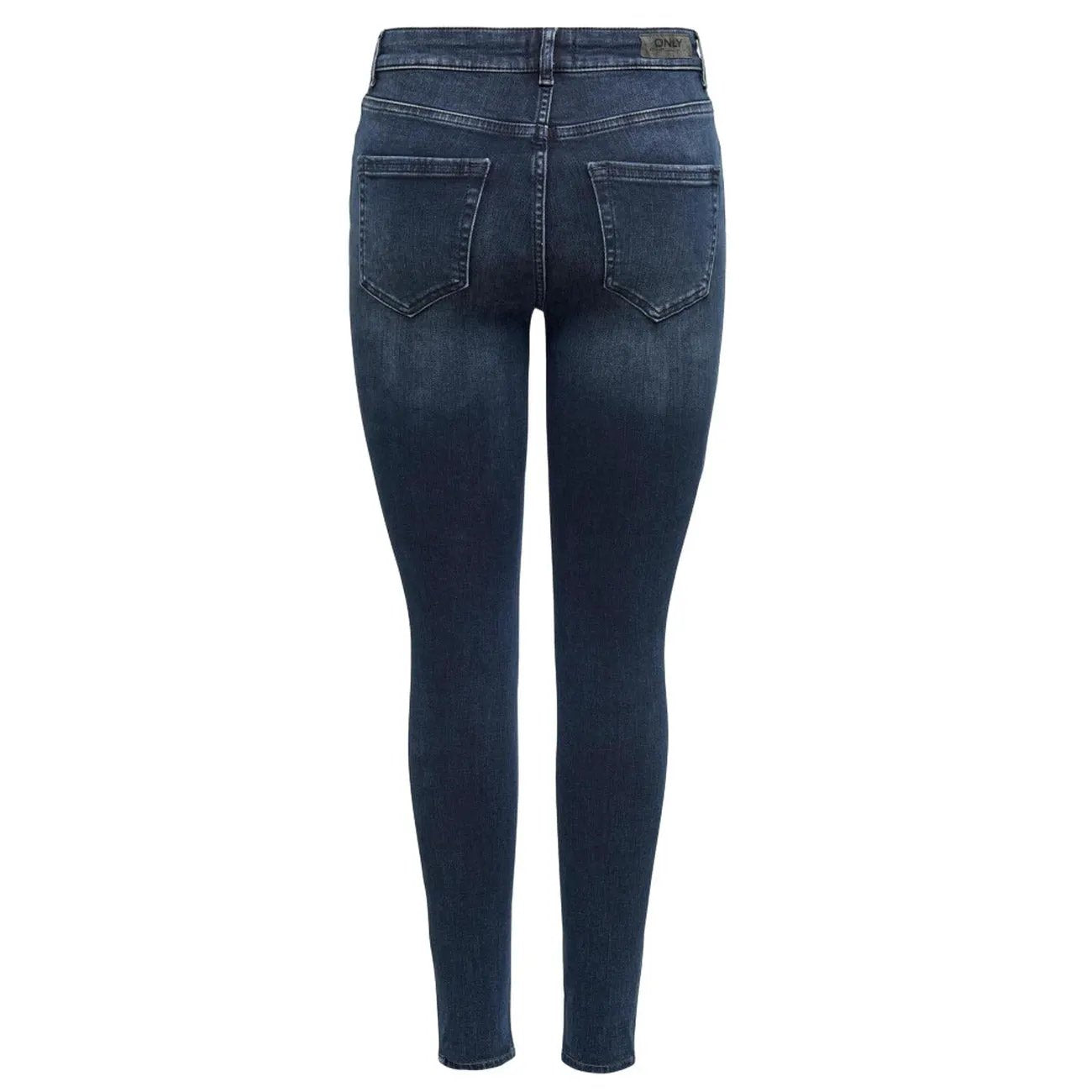 Only Women High Waist Skinny Jeans Blue Stretch Distressed Denim Pants by Only
