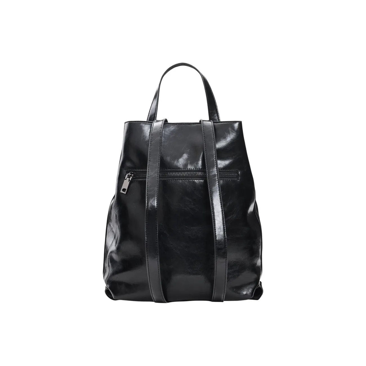Desigual Women Black Premium PU Leather Backpack With Secure Zip Closure by Desigual