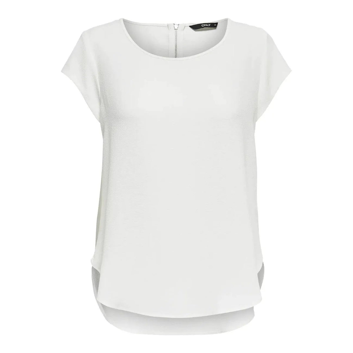 Only Women Black Blouse Trendsetting Short Sleeve Stretch Design Top by Only