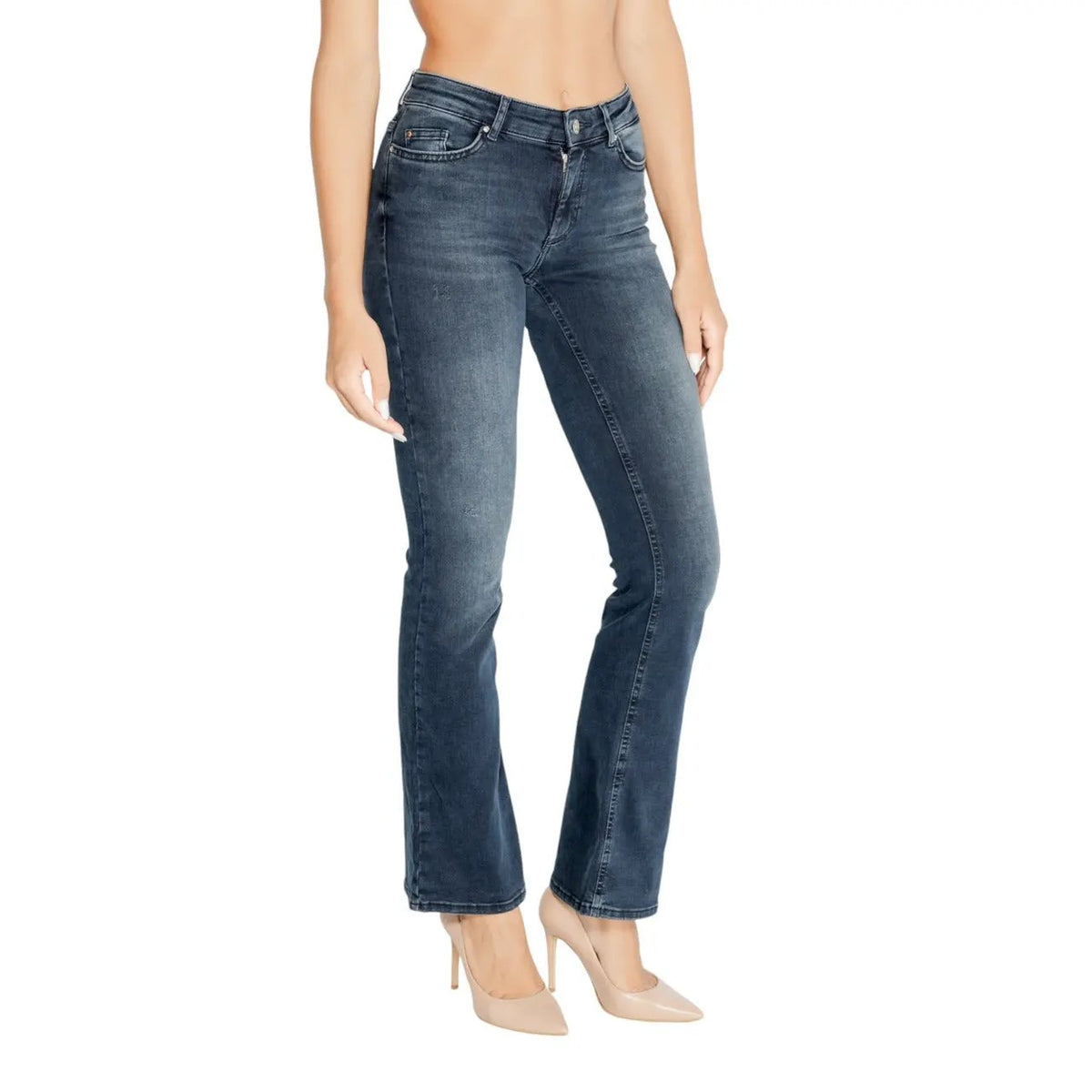 Only Women Premium Blue Stretch Cotton Jeans For Classic Style by Only
