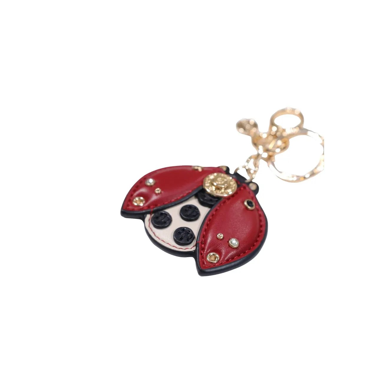 Liu Jo Women Chic Red Ladybug Faux Leather Keyring Charm Accessories by Liu Jo