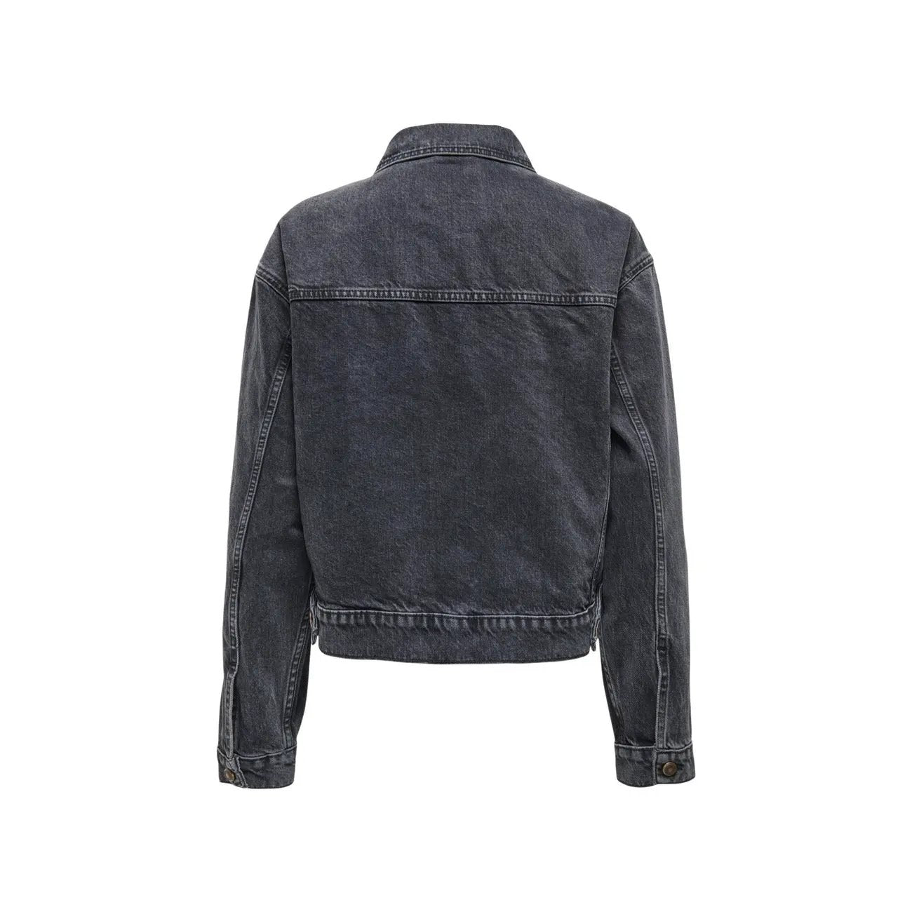 Only Women Classic Black Cotton Blazer Long Sleeve Button Front Jacket by Only