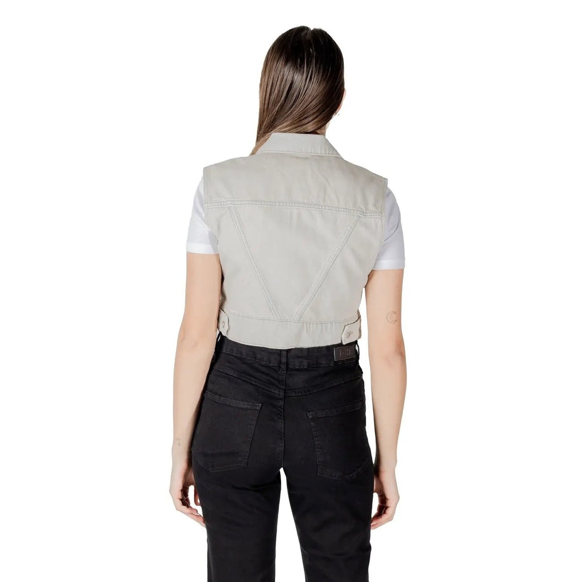 Only Women Organic Cotton Gilet Lightweight Classic Sleeveless Vest by Only