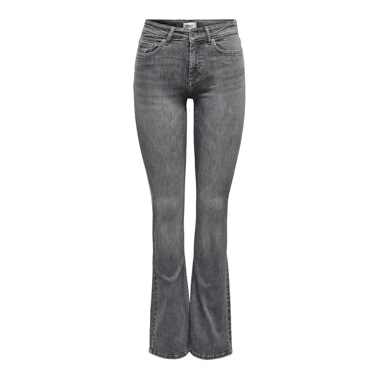 Only Women Grey Stretch Jeans Premium Cotton Lycra Blend Comfortable Casual Design by Only
