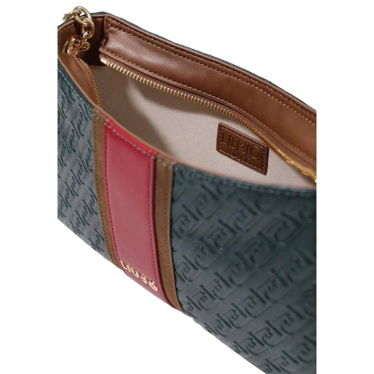 Liu Jo Women Green Utility Shoulder Bag Stylish Zip Secure Premium Look by Liu Jo