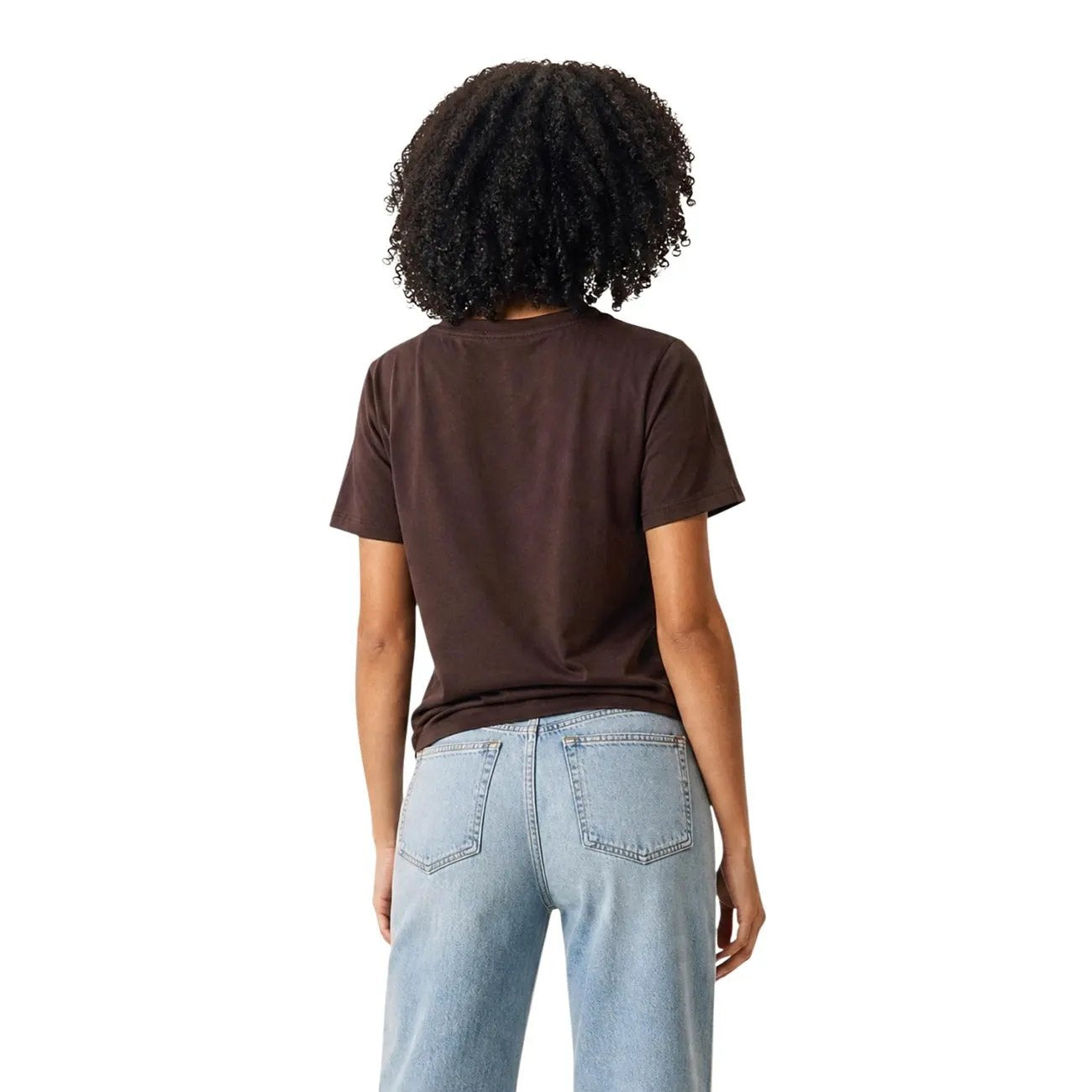 Only Women Brown Cotton Graphic Print Short Sleeve Casual T Shirt by Only