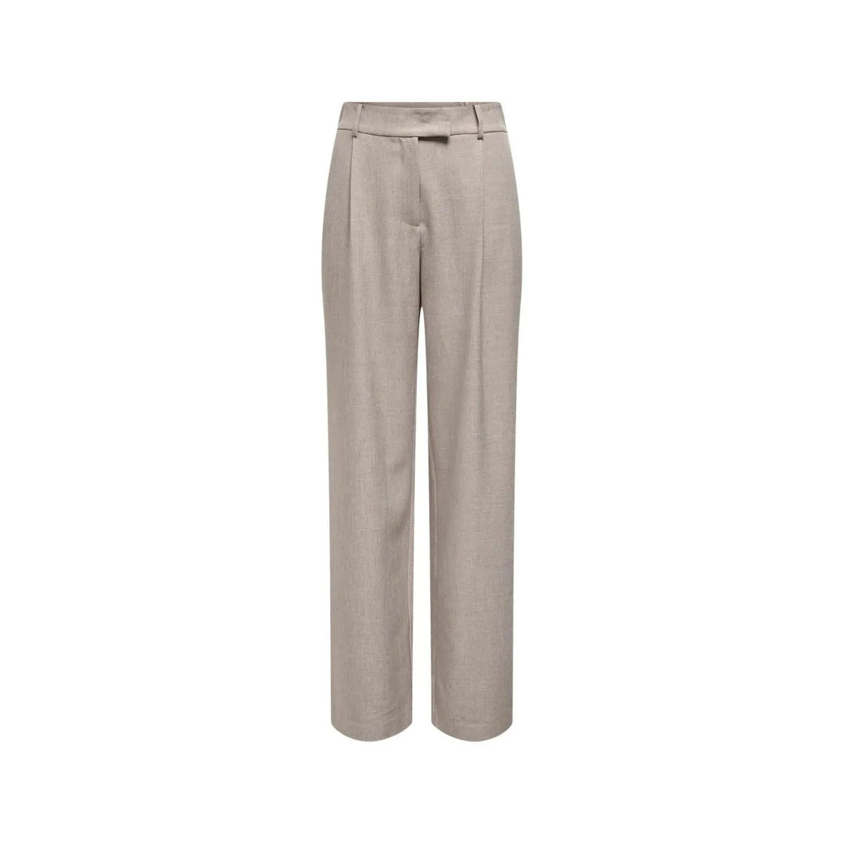 Only Women Grey Stretch Tailored Wide Leg Trousers For Fall Winter Style by Only