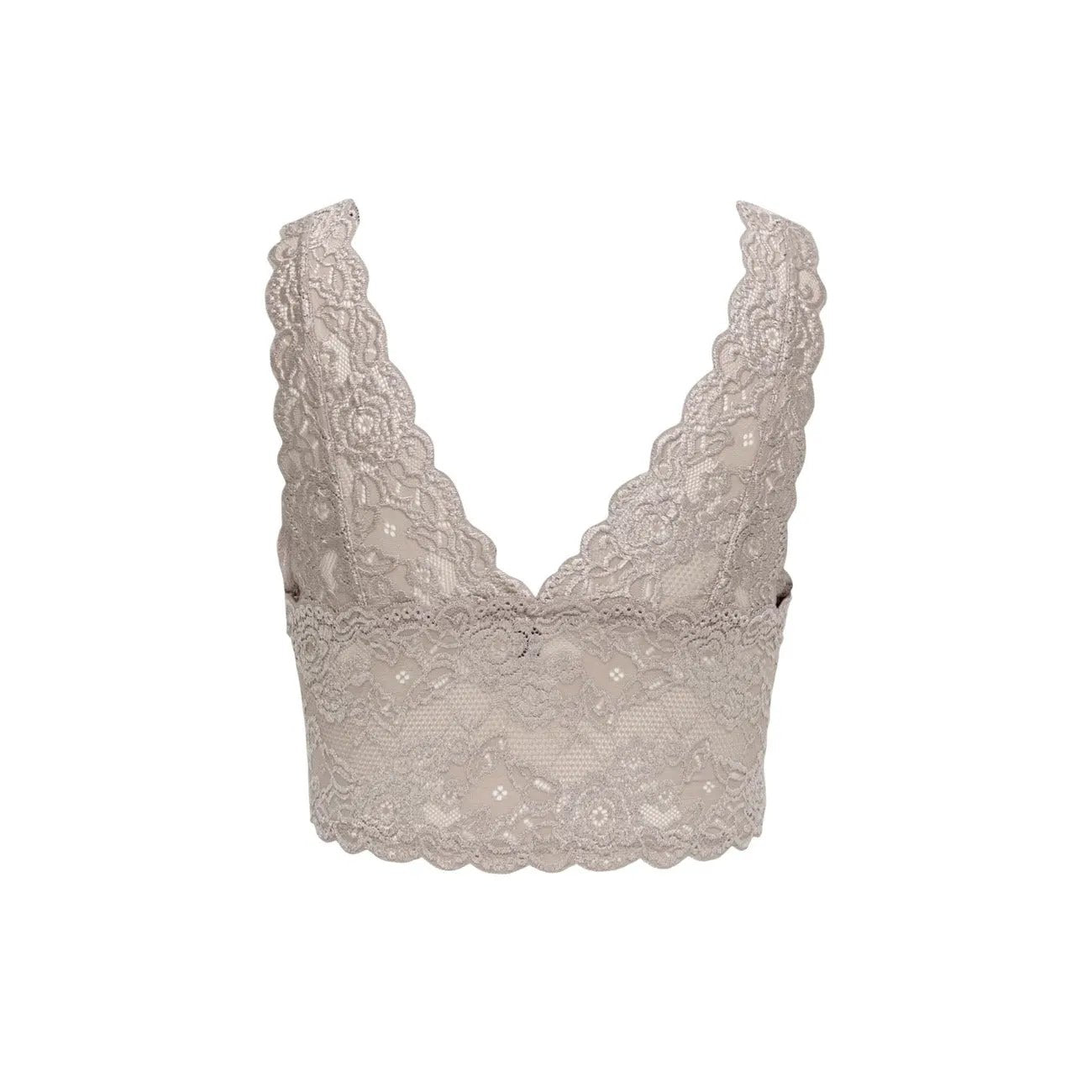 Only Women Grey Lace Bralette Elegant Comfortable Spring Underwear by Only