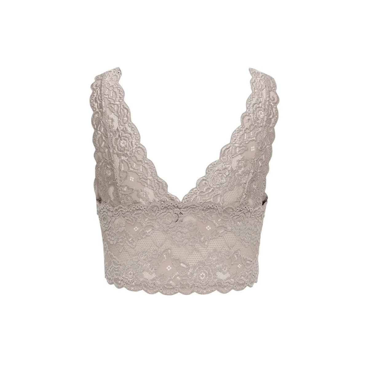Only Women Grey Lace Bralette Elegant Comfortable Spring Underwear by Only