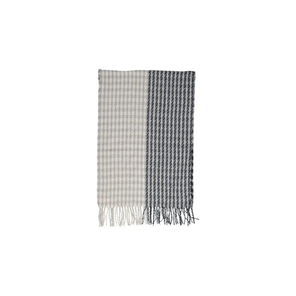 Only Women Grey Checked Scarf Warm Cozy Winter Fall Style Accessory by Only