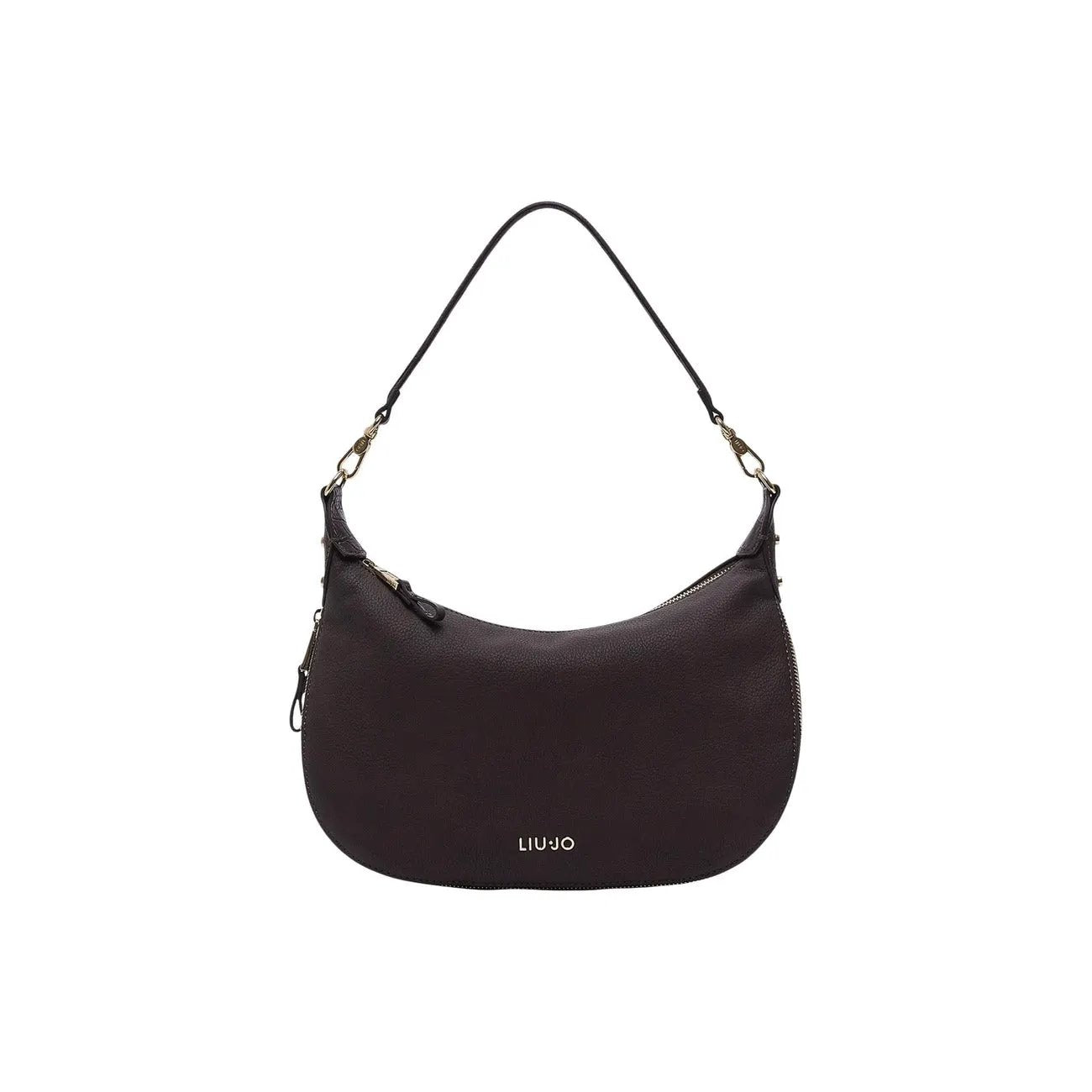 Liu Jo Women Stylish Brown Leather Lined Hobo Bag With Zip Interior Pockets by Liu Jo