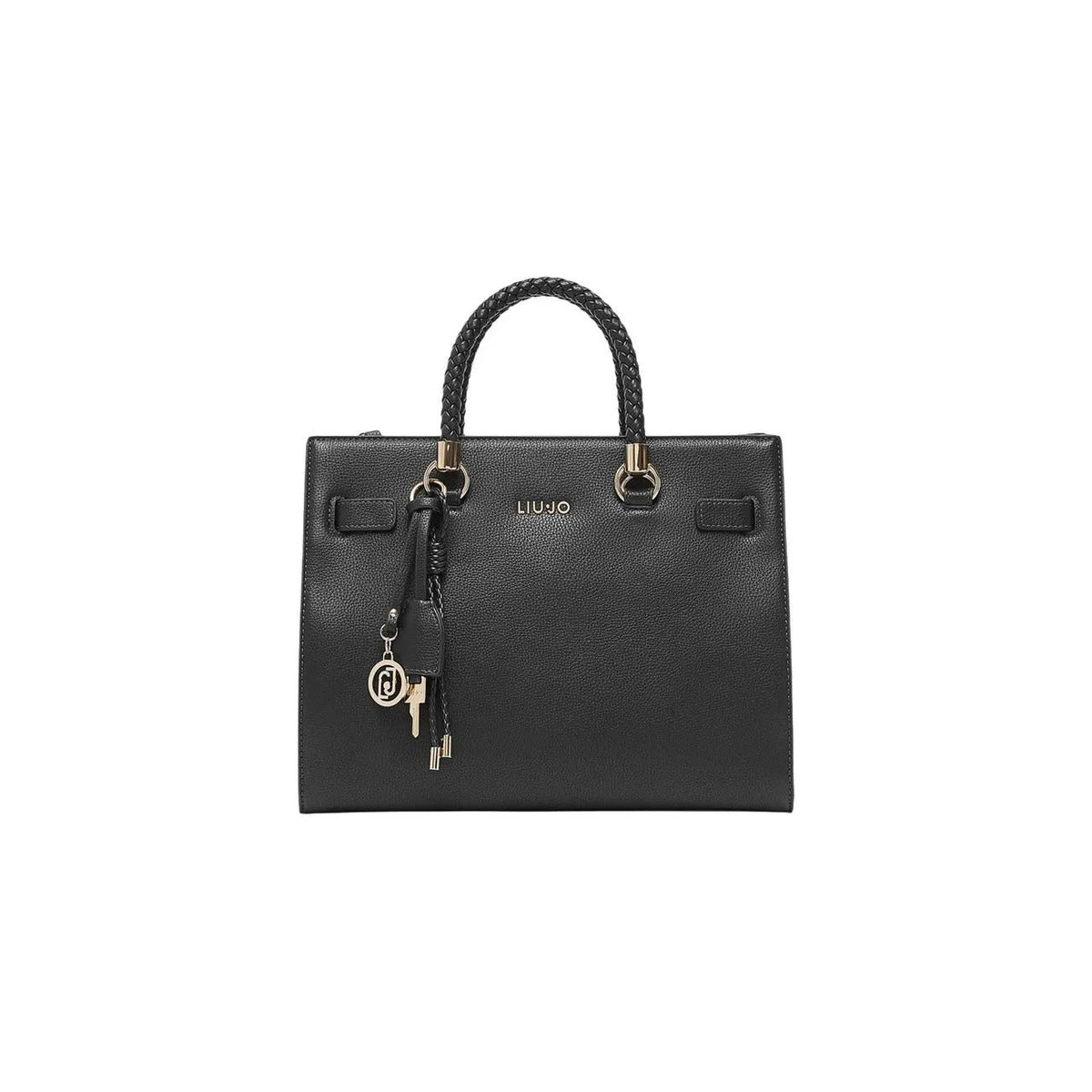Liu Jo Women Black Shopping Bag With Zip Fastening And Shoulder Strap by Liu Jo