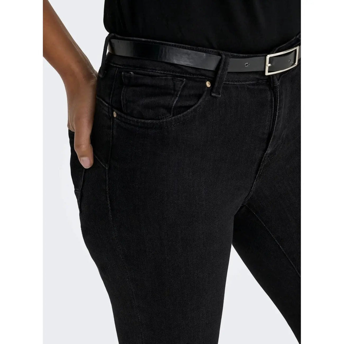 Only Women Black Organic Cotton Stretch Skinny Jeans Ultimate Comfort by Only