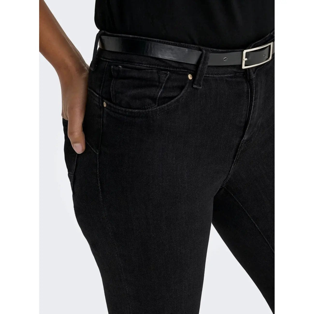 Only Women Black Organic Cotton Stretch Skinny Jeans Ultimate Comfort by Only
