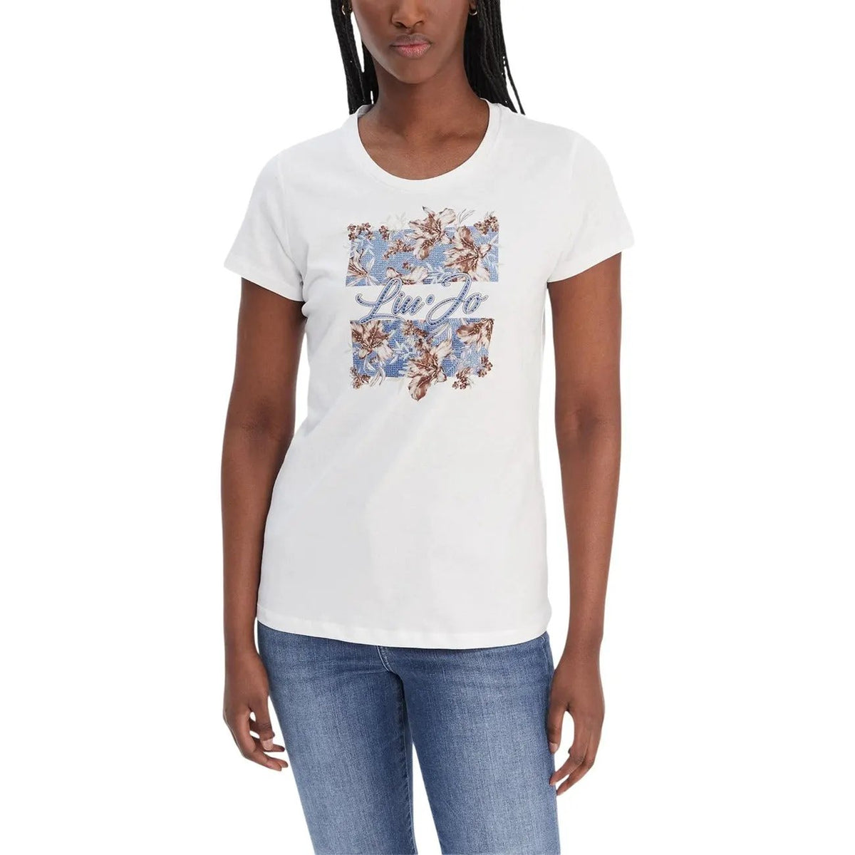 Liu Jo Women Essential 100 Cotton T Shirt For Effortless Summer Style by Liu Jo