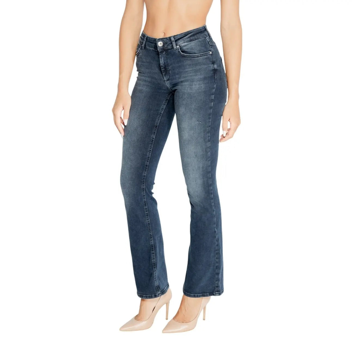 Only Women Premium Blue Stretch Cotton Jeans For Classic Style by Only