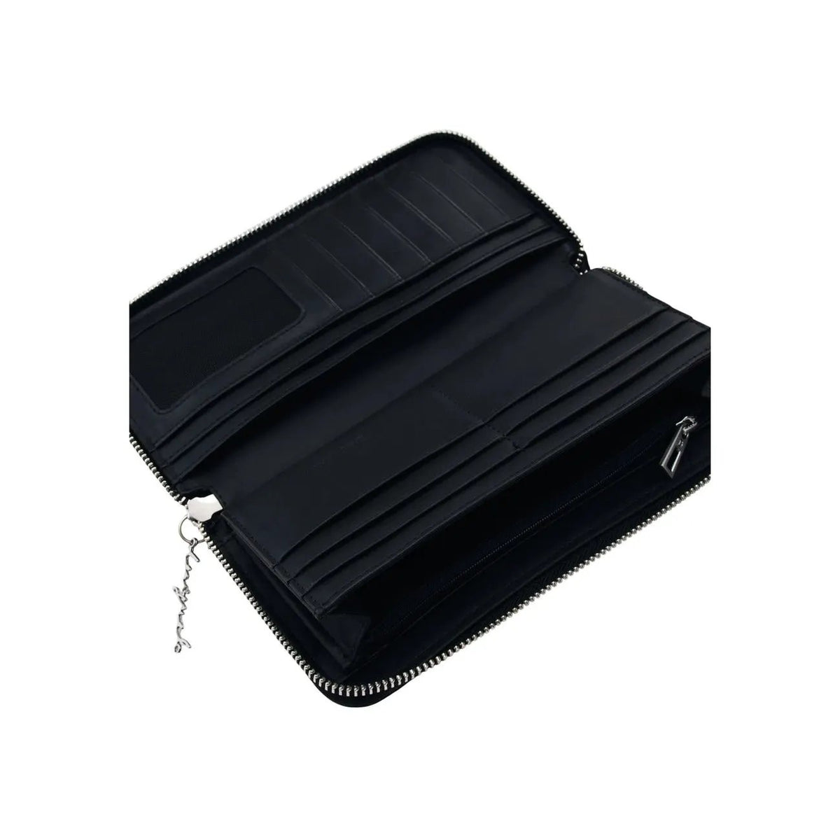 Desigual Women Black Print Stylish Zip Wallet With Secure Inside Pockets by Desigual