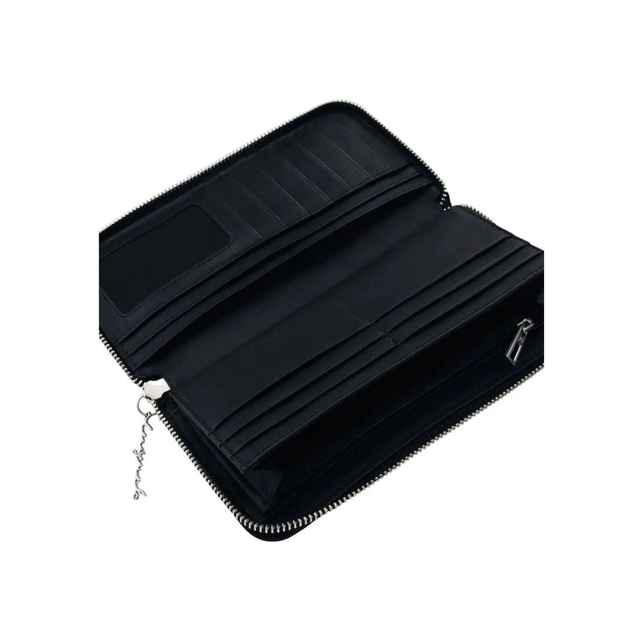 Desigual Women Black Print Stylish Zip Wallet With Secure Inside Pockets by Desigual