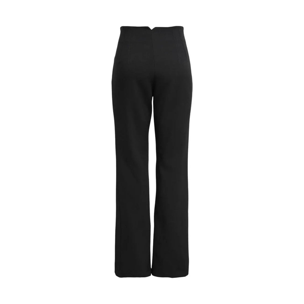 Only Women Black Stretch Straight Leg Trousers Elegant Summer Fashion by Only