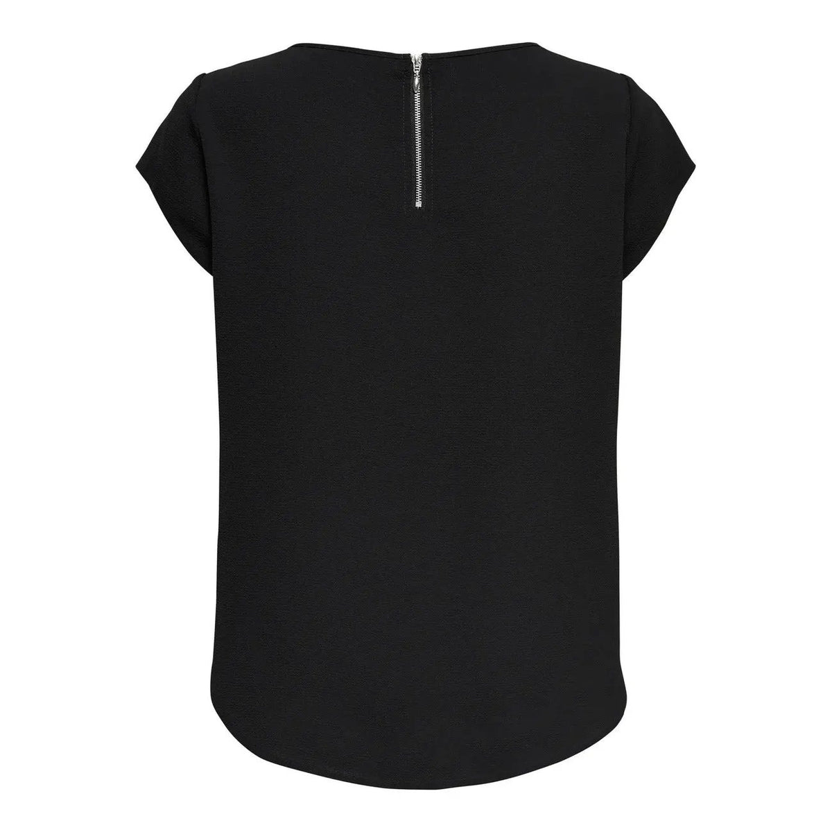 Only Women Black Blouse Trendsetting Short Sleeve Stretch Design Top by Only