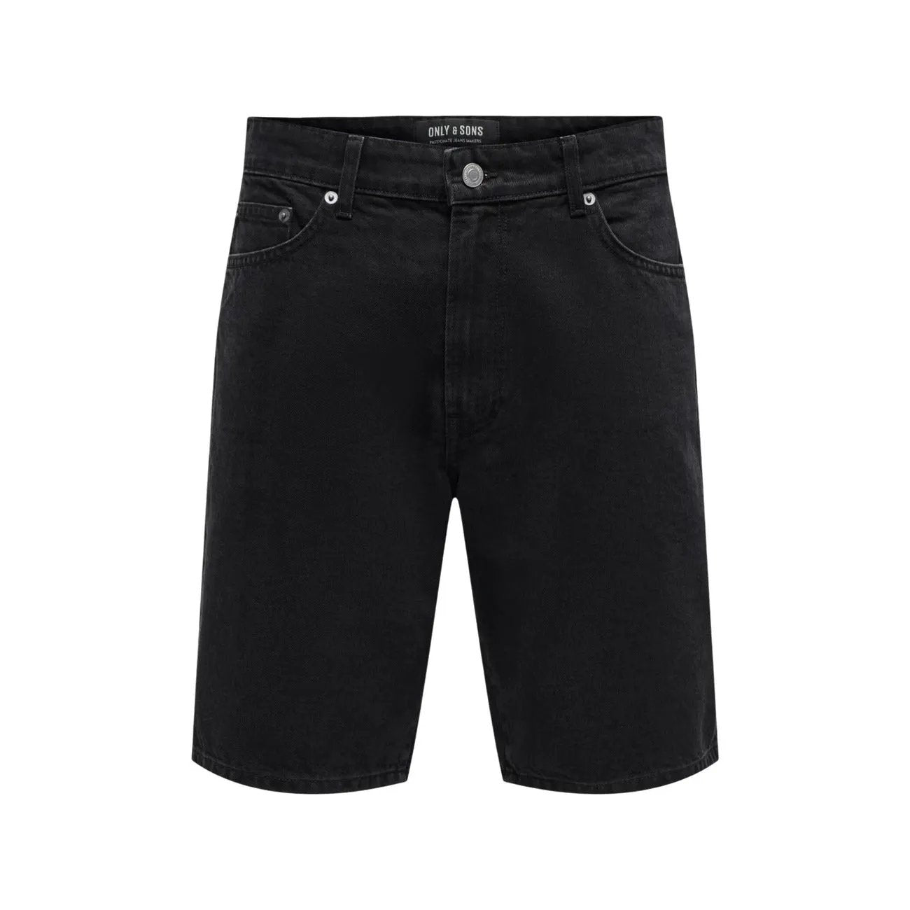 Stylish Only & Sons Men Black Organic Cotton Summer Casual Shorts by Only & Sons