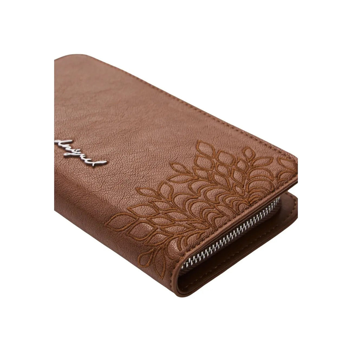 Desigual Women Brown Zip Wallet With Secure Inner Compartments And Pockets by Desigual