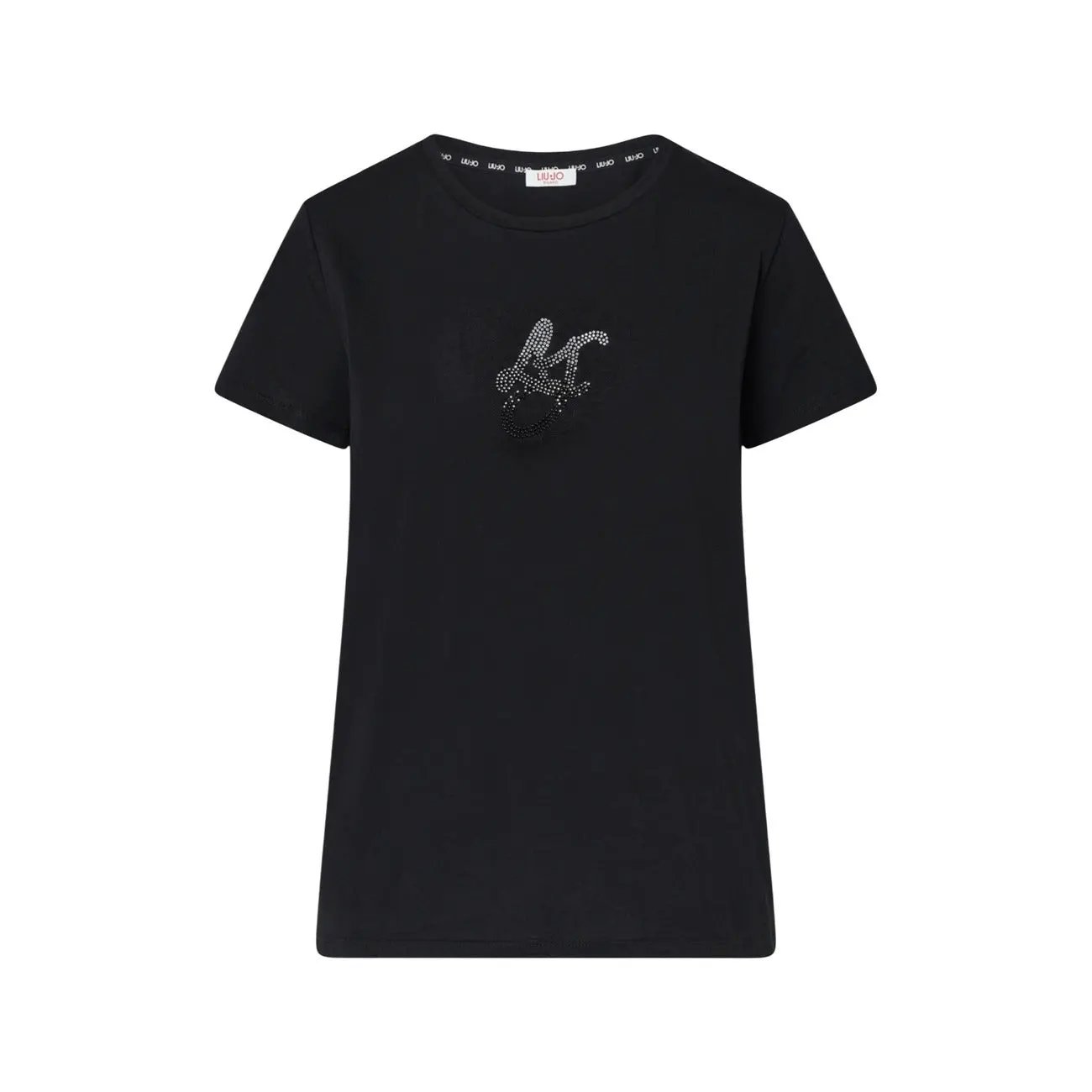 Liu Jo Women Premium Cotton Tshirt Classic Fit Soft Everyday Essential by Liu Jo