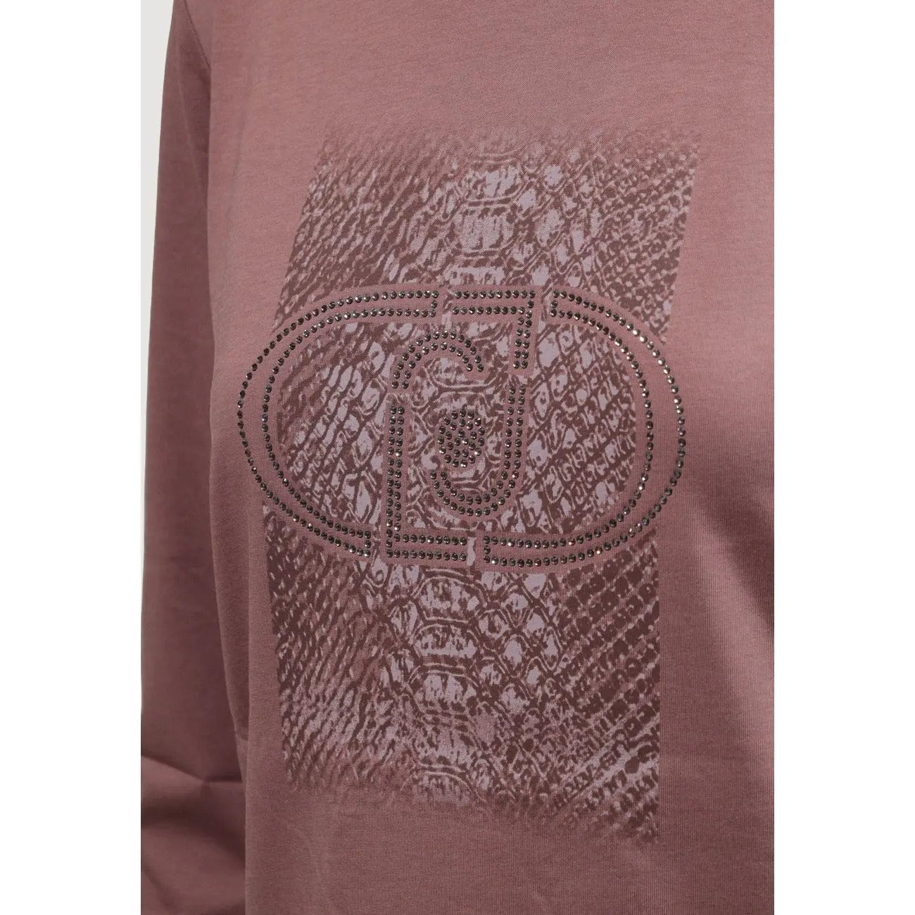 Liu Jo Women Floral Print Brown Cotton Long Sleeve T Shirt Comfort by Liu Jo