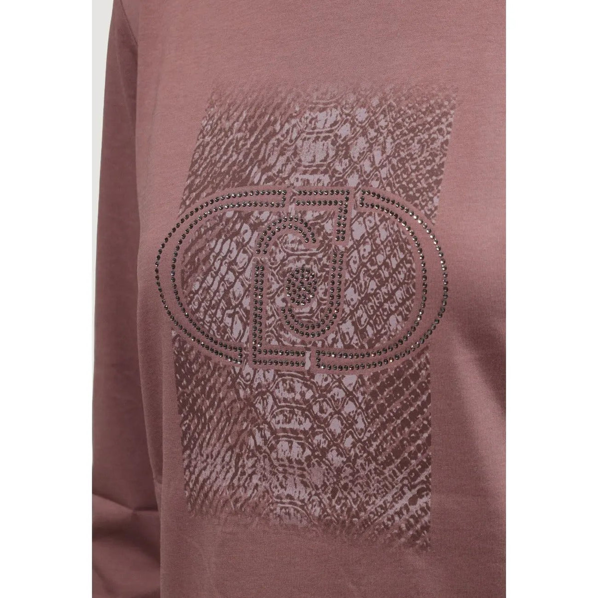 Liu Jo Women Floral Print Brown Cotton Long Sleeve T Shirt Comfort by Liu Jo