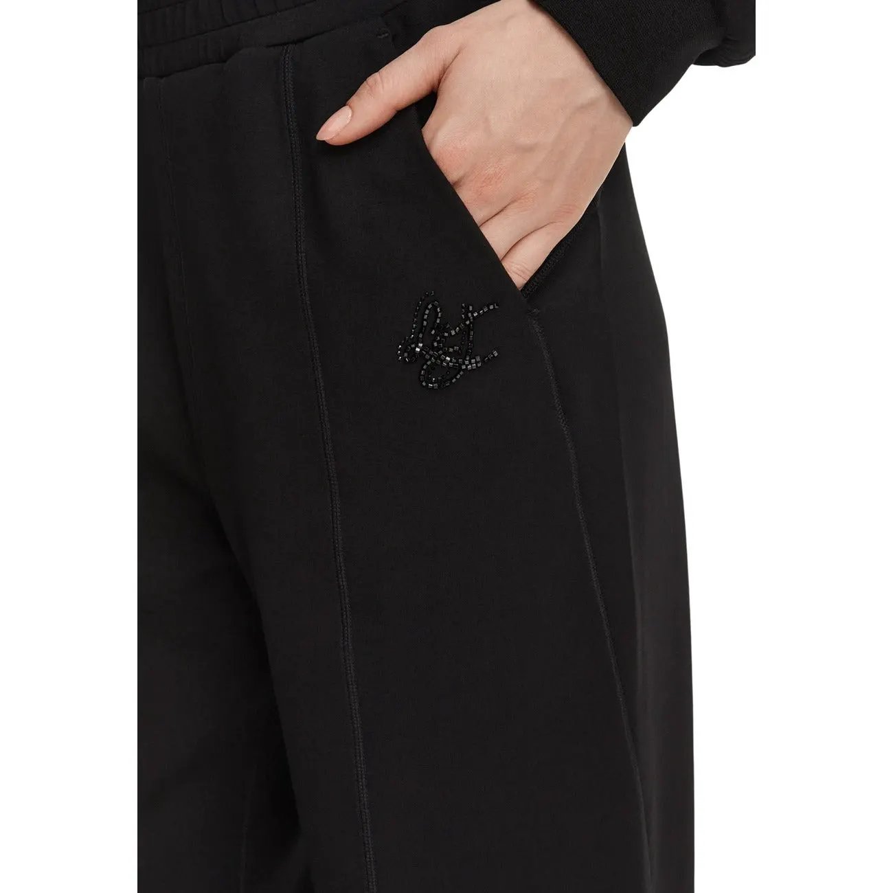Liu Jo Women Black Trousers Premium Blend For Effortless Everyday Wear by Liu Jo