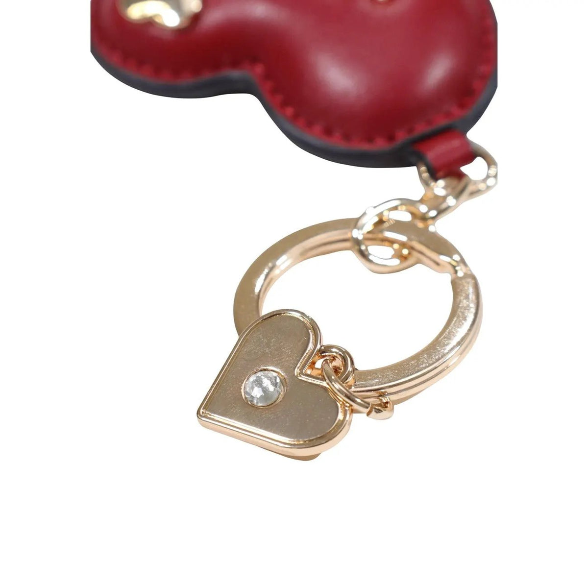 Liu Jo Women Chic Red Heart Faux Leather Keyring With Zip Pocket Storage by Liu Jo